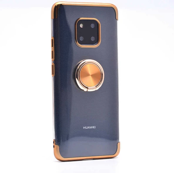 Huawei Mate 20 Pro Kılıf Şeffaf Yüzüklü Gess Kapak