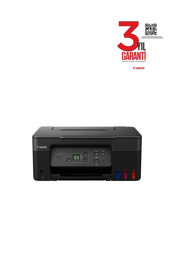 Pixma G2470 Tarayıcı + Fotokopi Renkli Mürekkep Püskürtmeli Yazıcı (Canon Eurasia Garantili)