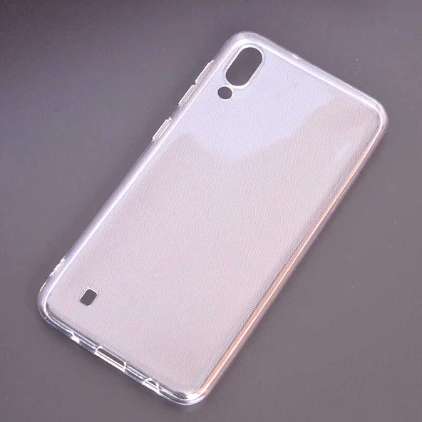 Samsung Galaxy M10 Kılıf Şeffaf Silikon Hibrit Case