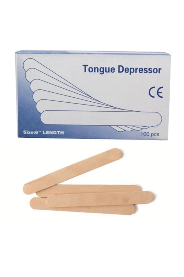 Tongue Depressor Ağda spatulası 100 adet.