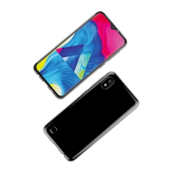 Samsung Galaxy A10 Kılıf Şeffaf Silikon Hibrit Case - 4