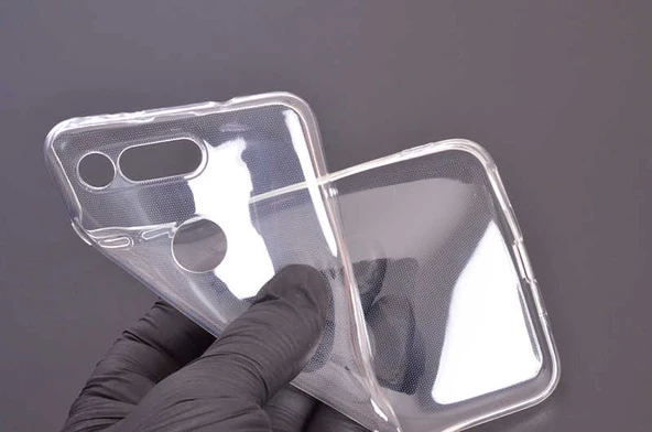 Huawei Honor View 20 Kılıf Şeffaf Silikon Hibrit Case