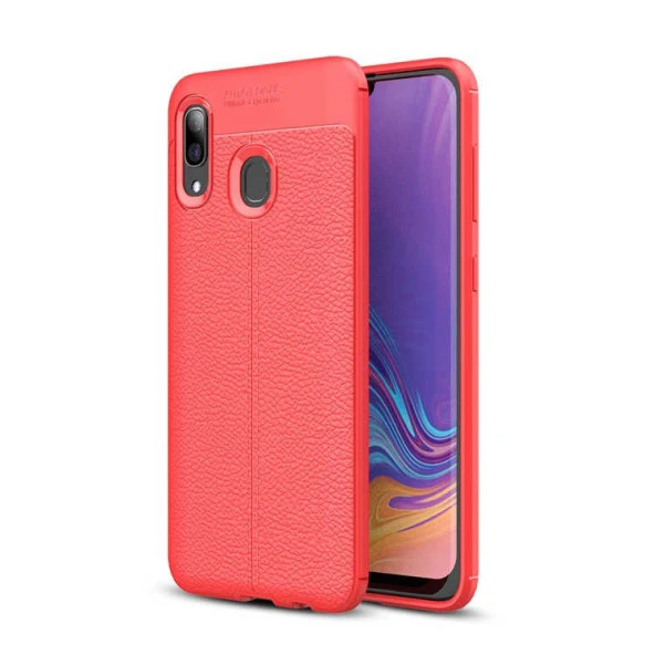 Samsung Galaxy A30 Kılıf Deri Tarzı Niss Silikon Case