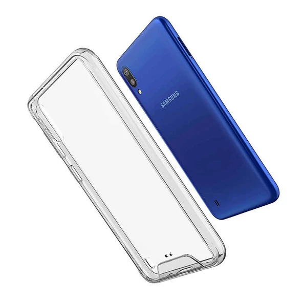Samsung Galaxy M10 Kılıf Şeffaf Sararmaz Gard Silikon - Resim 6