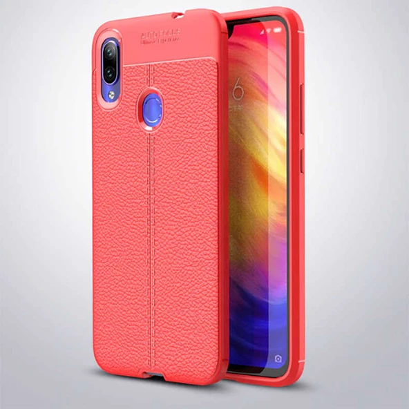 Xiaomi Redmi Note 7 Kılıf Deri Tarzı Niss Silikon Case