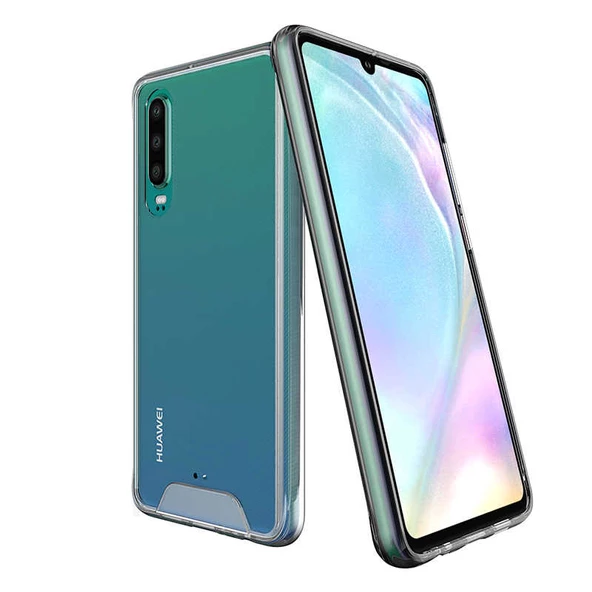 Huawei P30 Kılıf Şeffaf Sararmaz Gard Silikon