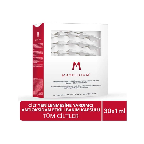 Bioderma Matricium Cilt Yenileyici Bakım Kapsülü 30x1ml