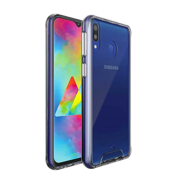 Samsung Galaxy M20 Kılıf Şeffaf Sararmaz Gard Silikon - Resim 6