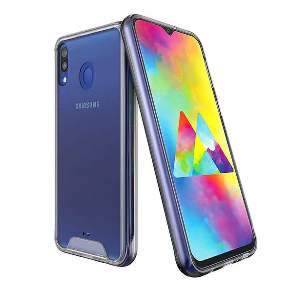 Samsung Galaxy M20 Kılıf Şeffaf Sararmaz Gard Silikon