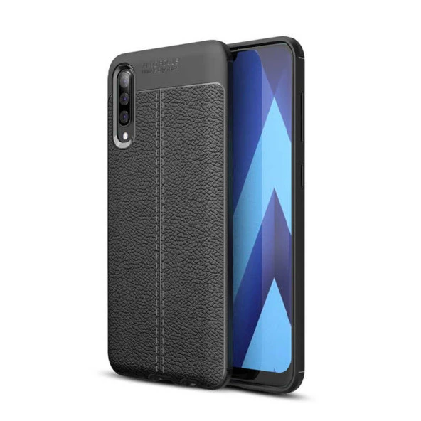 Samsung Galaxy M30 Kılıf Deri Tarzı Niss Silikon Case