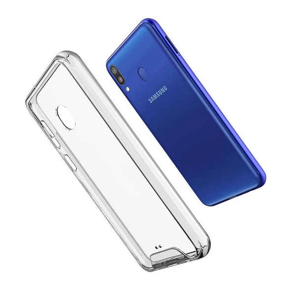 Samsung Galaxy M20 Kılıf Şeffaf Sararmaz Gard Silikon - Resim 2