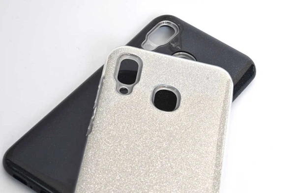 Samsung Galaxy A20 Kılıf Simli Parlak Shining Kapak - Resim 2