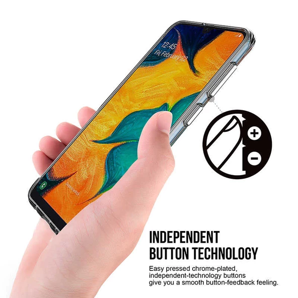 Samsung Galaxy A30 Kılıf Şeffaf Sararmaz Gard Silikon - 3