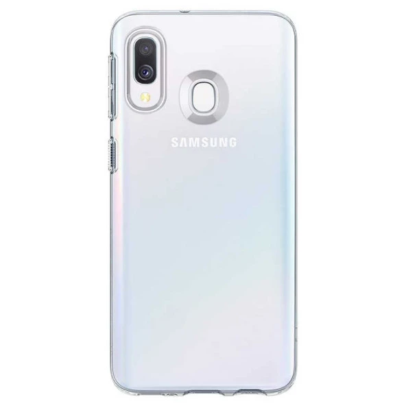 Samsung Galaxy A40 Kılıf Şeffaf Silikon Hibrit Case