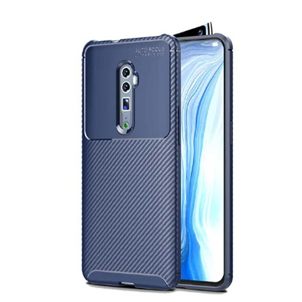 Oppo Reno 10X Zoom Kılıf Karbon Silikon Case