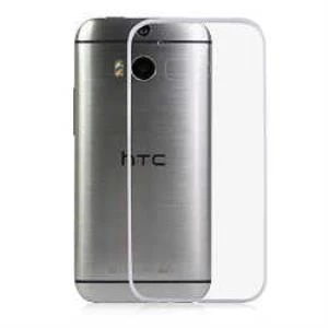 HTC One M8 Kılıf Şeffaf Silikon Hibrit Case - 5