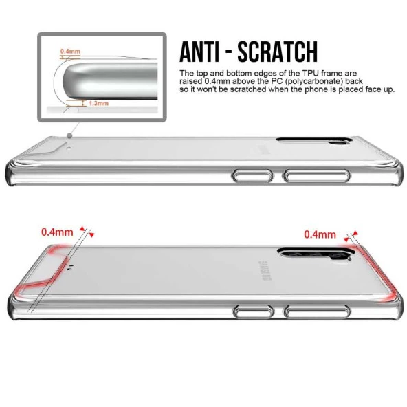 Samsung Galaxy Note 10 Kılıf Şeffaf Sararmaz Gard Silikon - 2