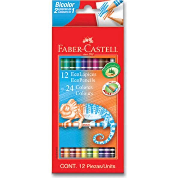 Faber Castell 12 Renk Çift Uçlu (24 Renk) Boya Kalem Seti