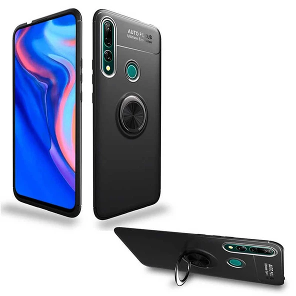 Huawei Y9 Prime 2019 Kılıf Yüzüklü Magnetli Ravel Case - 3