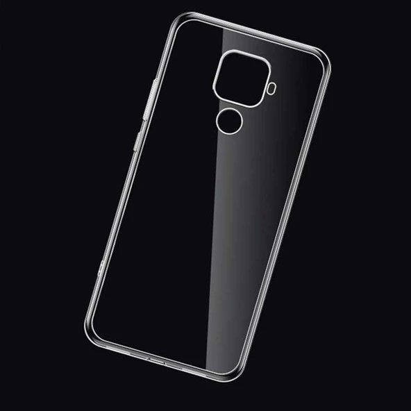 Huawei Mate 30 Lite Kılıf Şeffaf Silikon Hibrit Case