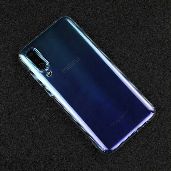 Meizu 16XS Kılıf Şeffaf Silikon Hibrit Case - 4