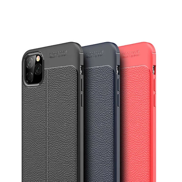 Apple iPhone 11 Pro Max Kılıf Deri Tarzı Niss Silikon Case