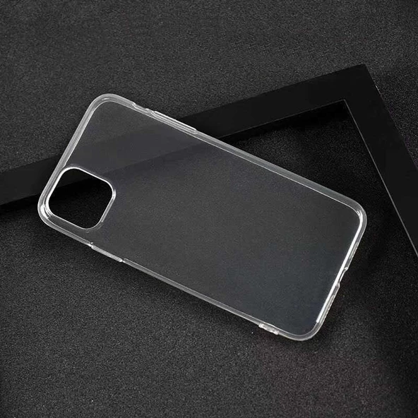Apple iPhone 11 Pro Max Kılıf Şeffaf Silikon Hibrit Case - 4