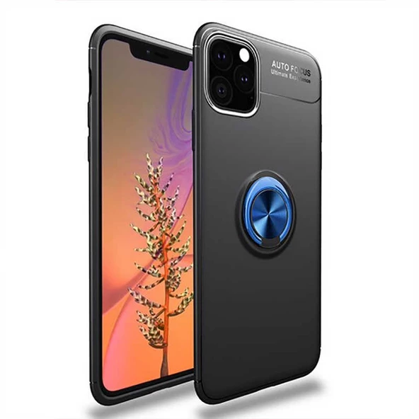 Apple iPhone 11 Pro Kılıf Yüzüklü Magnetli Ravel Case