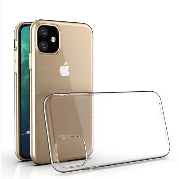 Apple iPhone 11 Pro Max Kılıf Şeffaf Silikon Hibrit Case - 10