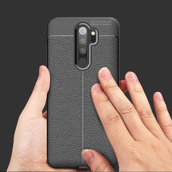 Xiaomi Redmi Note 8 Pro Kılıf Deri Tarzı Niss Silikon Case - 10