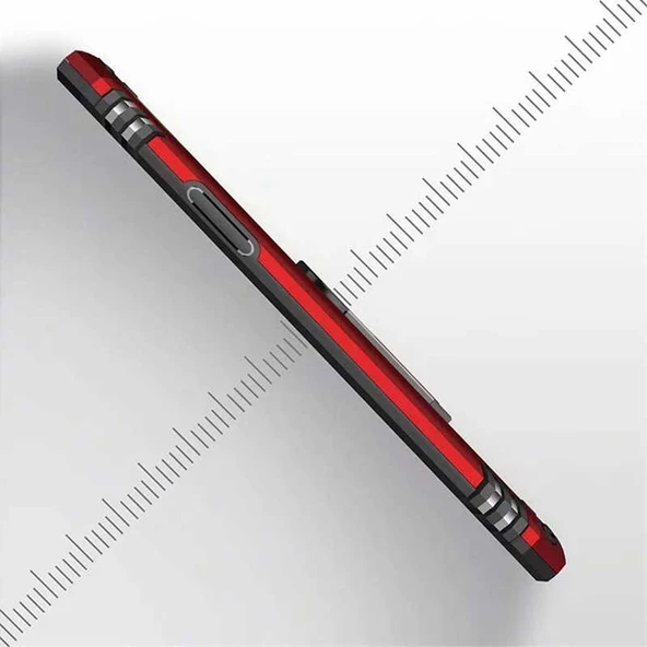 Apple iPhone 11 Pro Max Kılıf Yüzüklü Zırh Tank Vega - 12