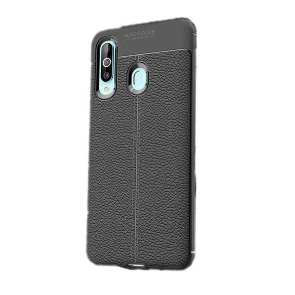 Samsung Galaxy A20S Kılıf Deri Tarzı Niss Silikon Case