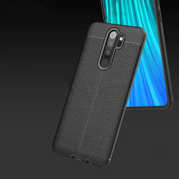 Xiaomi Redmi Note 8 Pro Kılıf Deri Tarzı Niss Silikon Case - 4