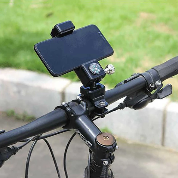 Pusulalı 360 Dönen Bisiklet Telefon Tutucu Q003 - 12