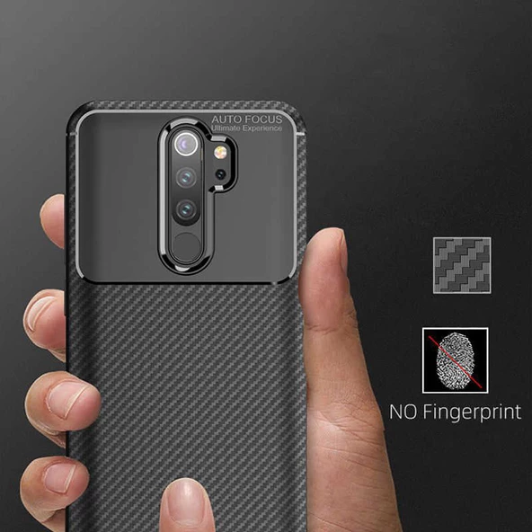 Xiaomi Redmi Note 8 Pro Kılıf Karbon Silikon Case - 4