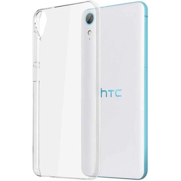 HTC Desire 820 Kılıf Şeffaf Silikon Hibrit Case