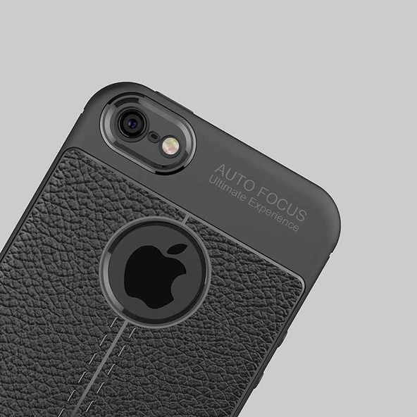 Apple iPhone 5 5S SE Kılıf Deri Tarzı Niss Silikon Case