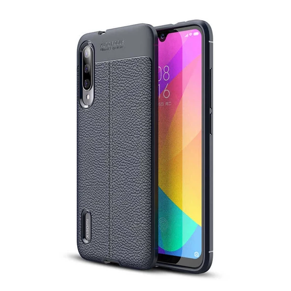 Xiaomi Mi 9 Lite Kılıf Deri Tarzı Niss Silikon Case