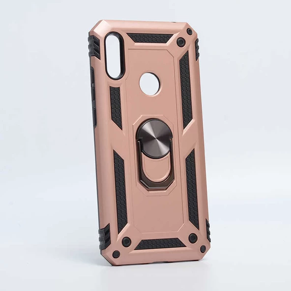 Huawei Y6 2019 Kılıf Yüzüklü Zırh Tank Vega