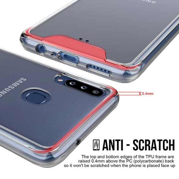 Samsung Galaxy A20S Kılıf Şeffaf Sararmaz Gard Silikon - 4