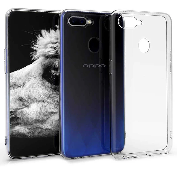 Oppo AX7 Kılıf Şeffaf Silikon Hibrit Case