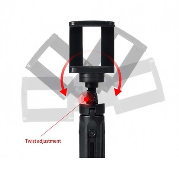 Tripod 5 Kademeli Dik-Yan Duruşlu Telefon Tutucu TR3 Tripod - 6