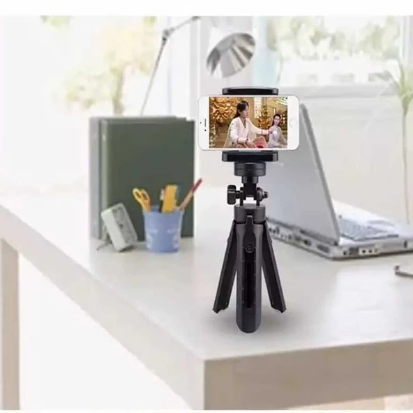Tripod 5 Kademeli Dik-Yan Duruşlu Telefon Tutucu TR3 Tripod - 4