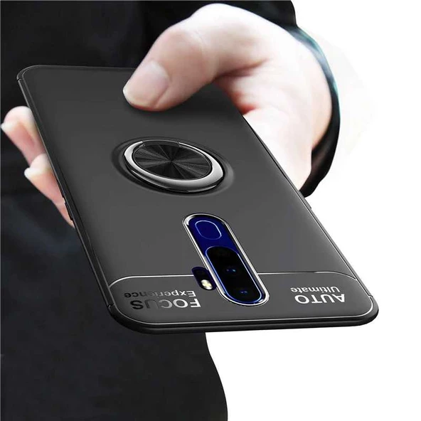 Oppo A9 2020 Kılıf Yüzüklü Magnetli Ravel Case - 3