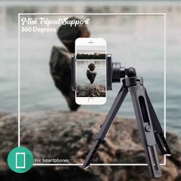 Tripod 5 Kademeli Dik-Yan Duruşlu Telefon Tutucu TR3 Tripod - 5