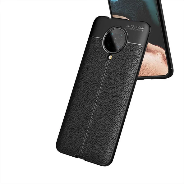 Xiaomi Poco F2 Pro Kılıf Deri Tarzı Niss Silikon Case - 11