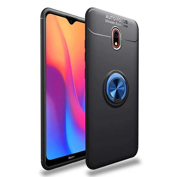 Xiaomi Redmi 8A Kılıf Yüzüklü Magnetli Ravel Case