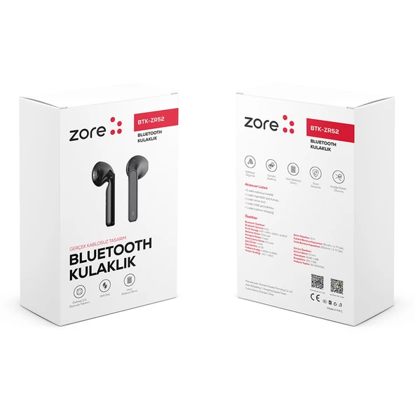 Kulakiçi Bluetooth Kulaklık ZR52 Bluetooth Kulaklık - 6