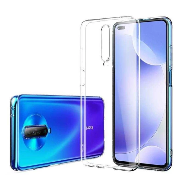 Xiaomi Poco X2 Kılıf Şeffaf Silikon Hibrit Case