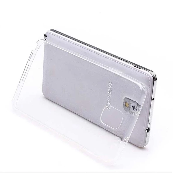Samsung Galaxy Note 3 Neo Kılıf Şeffaf Silikon Hibrit Case - 5